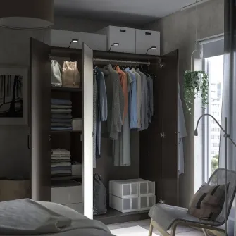 IKEA YTBERG Spot pentru corp, negru/intensitate reglabila