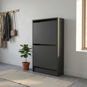Comoda pentru pantofi 4home Rolf, 50x94x28 cm, Gri Grafit