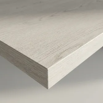 Masa de dining 4home Louisville, picioare metalice, Stejar Kraft Alb, 120x80 cm