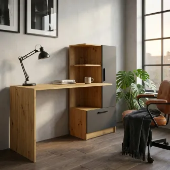 Masa 4home Standard (R), 150x120x60 cm, Stejar Artizanal/Antracit
