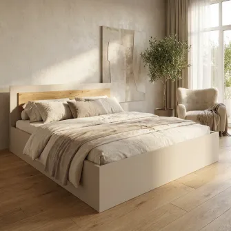 Pat 4home Viva, 160x200 cm, Satin/Stejar Craft Auriu