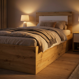 Pat 4home Viva 90x200cm, Stejar Artizan/Satin