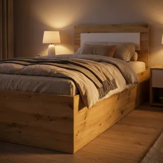Pat 4home Viva 90x200cm, Stejar Artizan/Satin