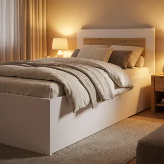 Pat 4home Viva 90x200 cm, Nimfea Alba/Stejar Prim Satin