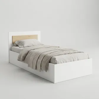 Pat 4home Viva 90x200 cm, Nimfea Alba/Stejar Prim Satin