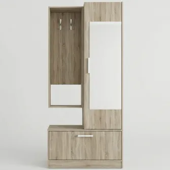 Cuier hol Irim Mars, 90x33x200 cm, Sonoma Dark