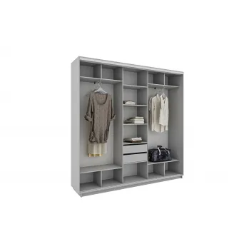 Set 2 sertare Fenix, Antracit, 43x60 cm
