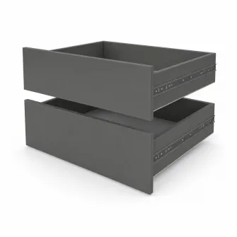 Set 2 sertare Fenix, Antracit, 43x60 cm