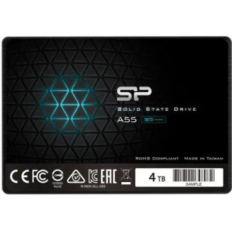 2.5'' SSD 4.0TB  Silicon Power  Ace A55, SATAIII, SeqReads: 500 MB/s, SeqWrites: 450 MB/s, MTBF 1.5mln, SLC Cache technology, BBM, SP Toolbox, 7mm, 3D NAND TLC