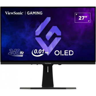 26.5'' VIEWSONIC OLED XG272-2K-OLED Gaming Black/White (0.01ms, 1.5mln:1, 450cd, 2560x1440, 178/178, HDMI2.0 x 2, DisplayPort, 240Hz Refresh Rate, Console Mode 120Hz, NVIDIA G-Sync / AMD FreeSync Premium, Speakers 2 x 3W,  Audio Line-out, Height adjustme