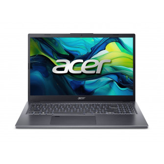 ACER Aspire A15-51M Steel Gray (NX.KXTEU.001) 15.6'' IPS FHD (Intel Core 3 100U 6xCore 0.9-4.7GHz, 16GB (on board) LPDDR5 RAM, 512GB PCIe NVMe SSD, Intel Graphics, WiFi 6E-AX/BT LE, USB-C Thunderbolt 4, FPR, Backlight KB, 50 Wh 3cell, FHD webcam, EN/RU/UA