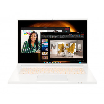 ACER ConceptD 3 Pro The White+Win11P (NX.C6VEU.005) 16.0" IPS WUXGA 400 nits sRGB 100% (Intel Core i7-11800H 8xCore, 2.3-4.6GHz, 16GB (1x16GB on board) DDR4 RAM, 1024GB PCIe NVMe SSD, NVIDIA Quadro T1200 4GB GDDR6, WiFi6-AX/BT5.1, FPS, CR, 3cell, HD cam,