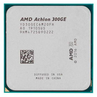 AMD Athlon PRO 300GE, Socket AM4, 3.4GHz (2C/4T), 1MB L2 + 4MB L3 Cache, Integrated Radeon Vega 3 Graphics, 12nm 35W, Unlocked, tray