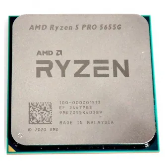 AMD Ryzen™ 5 PRO 5655G, Socket AM4, 3.9-4.4GHz (6C/12T), 3MB L2 + 16MB L3 Cache, Integrated Radeon™ RX Vega 7 Graphics, Zen 3, 7nm 65W, tray