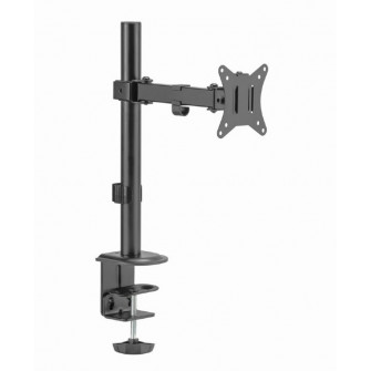 Arm for 1 monitor 17"-32"  Gembird MA-D1-03, Adjustable desk display mounting arm (allows to swivel tilt, pull forward and retract your display and enables rotating the display from landscape-to-portrait mode),  VESA 75/100, up to 9 kg, black