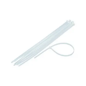 Cable Organizers NYTFR-250x3.6-W, Nylon cable ties, 250 x 3.6 mm, UV resistant, bag of 100 pcs, white