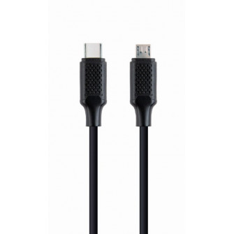 Cable Type-C to micro-USB - 1.5 m - Cablexpert CC-USB2-CMMBM-1.5M, USB Type-C to micro-USB charging & data cable, 1.5 m, Black