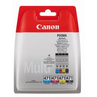 Ink Cartridge Canon CLI-471Bk/C/M/Y, set of cartridges for MG5740,6840,7740