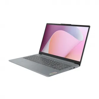 LENOVO IdeaPad Slim 3 15AMN8, Arctic Grey, AG IPS 15.6'' FHD 300nits (AMD Ryzen 5 7520U, 4x Core, 2.8-4.3GHz, 16GB LPDDR5 soldered, 512GB M.2 2242 NVMe (0 slots free), AMD Radeon 610M Graphics, Wi-Fi 6, 47Wh, FHD 1080p Webcam, Non-backlit, EN/RU, 1.62kg, 