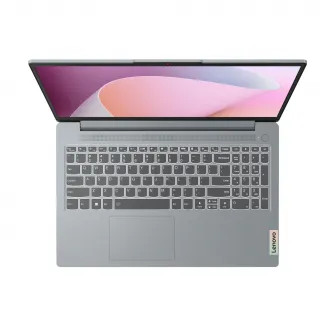 LENOVO IdeaPad Slim 3 15AMN8, Arctic Grey, AG IPS 15.6'' FHD 300nits (AMD Ryzen 5 7520U, 4x Core, 2.8-4.3GHz, 16GB LPDDR5 soldered, 512GB M.2 2242 NVMe (0 slots free), AMD Radeon 610M Graphics, Wi-Fi 6, 47Wh, FHD 1080p Webcam, Non-backlit, EN/RU, 1.62kg, 