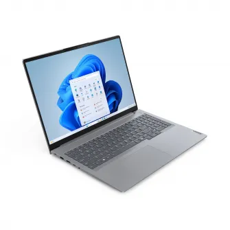 Lenovo ThinkBook 16 Gen 7 (16'' AMD), AMD Ryzen 5 7535HS (3.30GHz, 16MB), 16'' WUXGA Non-Touch, 16.0GB, 1x512GB SSD M.2 2242 PCIe Gen4 TLC, Arctic Grey, AMD Radeon 660M, BT 5.1 or above,Wi-Fi 6E 2x2 AX, 100/1000M Ethernet, FPR, 1080P FHD IR, 3 Cell Li-ion