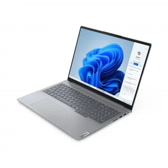 Lenovo ThinkBook 16 Gen 7 (16'' AMD), AMD Ryzen 5 7535HS (3.30GHz, 16MB), 16'' WUXGA Non-Touch, 16.0GB, 1x512GB SSD M.2 2242 PCIe Gen4 TLC, Arctic Grey, AMD Radeon 660M, BT 5.1 or above,Wi-Fi 6E 2x2 AX, 100/1000M Ethernet, FPR, 1080P FHD IR, 3 Cell Li-ion