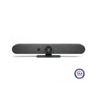 Logitech Video Conferencing System Rally Bar Mini, 4K, digital PTZ camera, DFV 120°, 4Xdigital zoom, 1 full range ported speaker, cable management & retention system, Multi Mount, integrated motorized privacy shutter, 6x DMIC microphone array, up to 7m pi