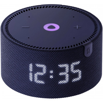 Smart Speaker Yandex Station MINI (Clock) with Alisa, Blue, Smart Home ...