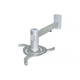 Sunne PRO05 Wall Projector Bracket, Wall to Projector 480-660mm, Tilt -15°~+15°, Swivel 360°, max 10kg, universal mounting pattern, Silver