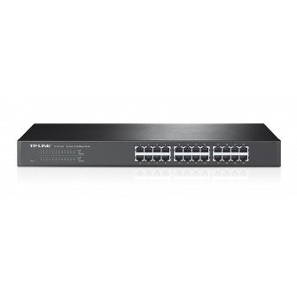 Switch TP-LINK TL-SF1024 / 24 port / 100Mb / RJ45 / 1U 19-inch rack-mountable steel case