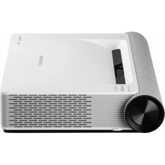 UHD Laser Projector  VIEWSONIC X2000L-4K, Ultra short-throw, 3840x2160, 3000000:1, 2000 Lm, 20000hrs (Eco), 2xHDMI, VGA, Bluetooth 4.2, LAN, Wi-Fi-AC, Audio Line-out, 25W Cube x 2(10W tweeter + 15W woofer) x2,  White, 6.8 Kg