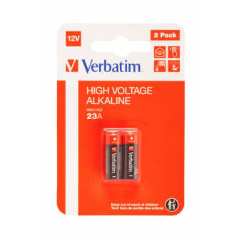 Verbatim Alcaline Battery  High Voltage 12V A23 / MN21, 2 Pack