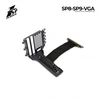 Adapter 1STPLAYER SP9/SP8 Vertical GPU Bracket, PCI-E x16, Dedicated EMI Cable, 150mm flat cables, Steel bracket (SP8 & SP9 Vertical VGA Installation)