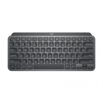 Logitech Wireless MX Keys Mini Minimalis Illuminated Keyboard, Logitech Unifying 2.4GHz wireless technology, Bluetooth Low Energy, Rechargeable with USB type C, Graphite - US INT'L