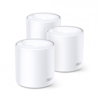 Sistem Wi-Fi Mesh TP-Link Deco X20(3-pack) Dual-Band Gigabit AX1800 cu acoperire completa pentru casa