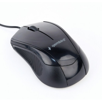 Mouse optic Gembird MUS-3B-02,1000 DPI, Negru
