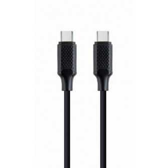 Cable Type-C to Type-C - 1.5 m - Cablexpert CC-USB2-CMCM100-1.5M, 100 W Type-C Power Delivery (PD) charging & data cable, 1.5 m,  Black