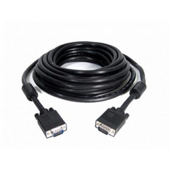 Cable VGA - 15m - Cablexpert CC-PPVGA-15M-B, 15 m, Premium VGA HD15M/HD15M dual-shielded w/2*ferrite core, Black
