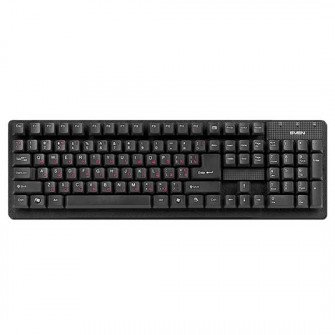 SVEN Standard 301, Keyboard, Key calculator, USB, Black