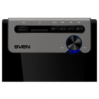 SVEN MS-110 Black,  2.1 / 5W+2x2.5W RMS, USB Flash, SD card,  sub. wooden, (sub.4.0'' + satl.2.4'')