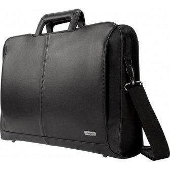 Targus Executive 14'' Topload Notebook carrying case, PU coated leather, Black, 1.12 kg