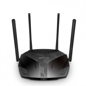 MERCUSYS MR70X  Wi-Fi 6 Wireless Gigabit Router, 1201Mbps at 5Ghz + 574Mbps at 2.4Ghz, 802.11ax/ac/a/b/g/n, 1 Gigabit WAN+3 Gigabit LAN, OFDMA, MU-MIMO, Target Wake Time, BSS color, 4 fixed antennas