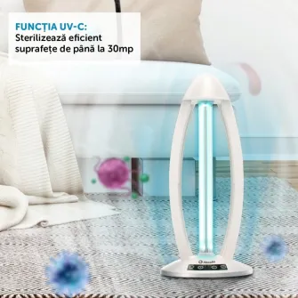 Lampa sterilizare cu UV-C AlecoAir L30 TOWER, Telecomanda