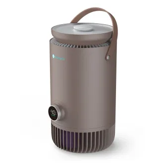 Purificator si Umidificator AlecoAir PU30 NUO Coffee, WiFi, Capacitate Umidificare 400 ml/h, True HEPA H13, Lampa UV-C, Ionizare