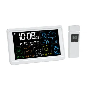 Statie meteo AlecoAir M40 Clima, WiFi, Asistenti vocali, Meteo, Alarma, Masurare temperatura, umiditate, factor UV