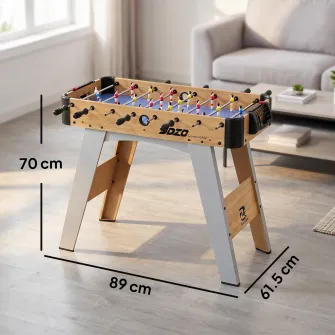 Fotbal de Masa: Mini Masa de 89 cm, 2 Indicatoare Manuale de Scor, Mov