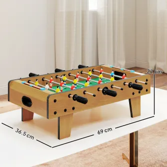 Fotbal de Masa Pliabil pentru Adulti si Copii din MDF 69x36.5x22 cm