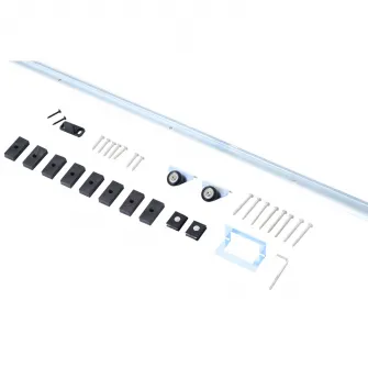Kit Usa Glisanta din Metal cu Accesorii, Role, Ghidaj, Blocaje si Cheie Hexagonala, 186x2.5x3.77 cm