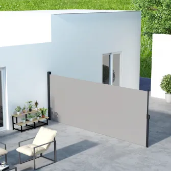 Paravan Lateral Retractabil 400x180 cm Gri