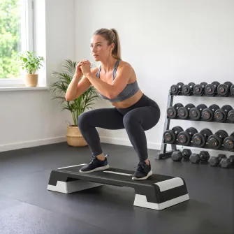 Stepper Aerobic Reglabil, inaltime 15/20/25 cm cu Suporturi